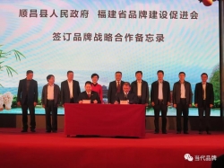 福建省品牌建设促进会与顺昌县人民政府签署战略合作备忘录