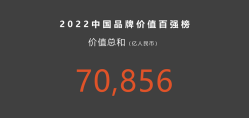 重磅推荐：2022中国品牌价值百强榜发布
