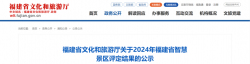 20家！2024年福建省智慧景区名单公示
