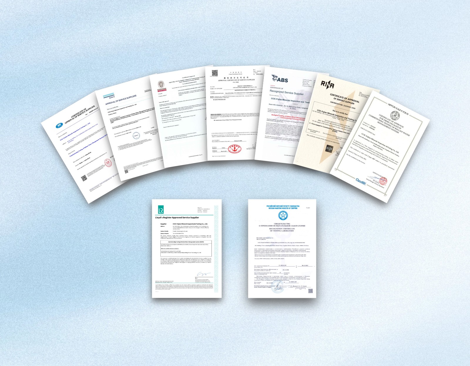 九大船级社资质